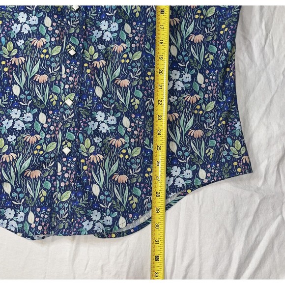 Rockmount Ranch Wear Tru-west Short Sleeve Shirt Large Hawaiian Rousseau Floral - Picture 10 of 16